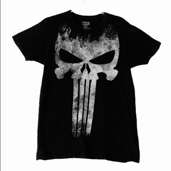 Marvel Skull Tee Shirt M - Picture 2 of 2